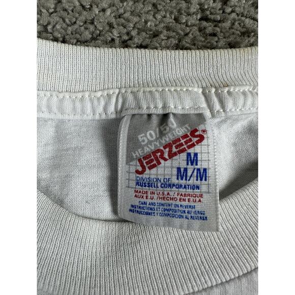 VINTAGE Splendors of Ancient Egypt Shirt Mens Medium White Graphic Made USA 90s - Picture 5 of 13